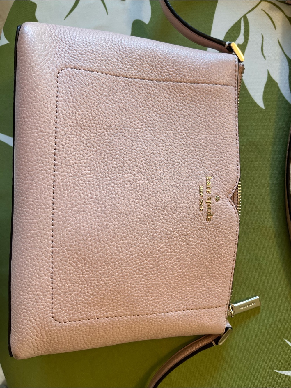 kate spade Pebbled Blush Pink Leather Crossbody